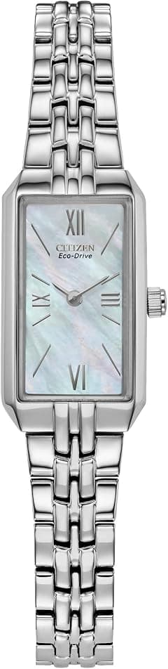 Citizen Ladies' Eco-Drive Classic Dress Corso Stainless Steel Rectangle Watch, 2-Hand, Jewelry Clasp - Amazon.ae Price Tracker