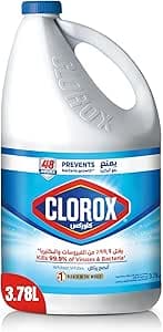 Clorox Liquid Bleach 3.78L, Kills 99.9% of Viruses and Bacteria, 48 Hours Prevents Bacteria Growth, Removes Stains on Amazon.ae - Price Tracker