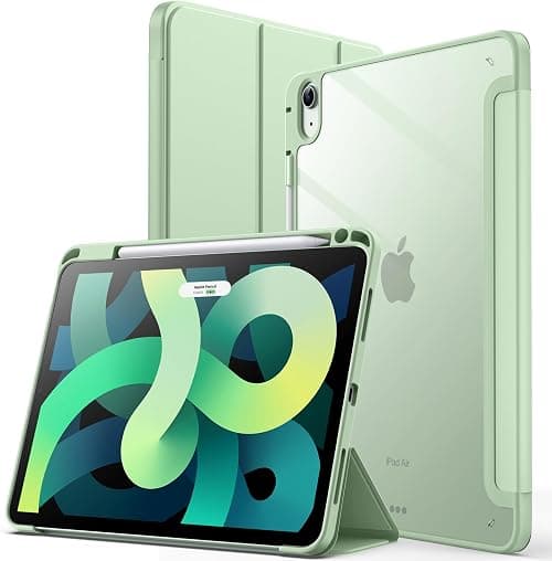 JETech Case for iPad Air 11" M4/M3/M2 & iPad Air 5/4 10.9", Green | Cover for iPad Air 11" (2026-2024) & Air 5/4 10.9" (2022/2020), Clear Back, Pencil Holder, Shockproof, Tri-Fold Stand on Amazon.ae - Price Tracker