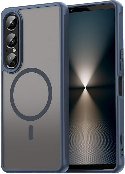 For Sony Xperia 1 VII Full Coverage Case - Shockproof, Heat Dissipating, Magnetic, Soft-Touch, Scratch-Resistant, Business-Style (Blue) on Amazon.ae - Price Tracker