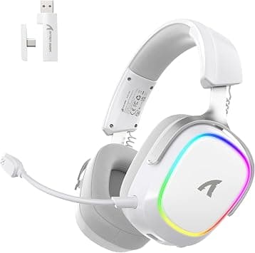 ATTACK SHARK G800 Wireless Gaming Headset, 1000 mAh, Detachable Mics, Aluminum alloy frame, 3D Surround Sound, 20ms low latency, 50mm Drivers,3 Modes (2.4G/Bluetooth/Wired) for PC/PS/Phone on Amazon.ae - Price Tracker