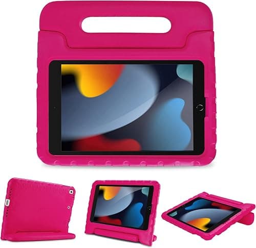 ProCase Kids Case for iPad 10.2 inch 9th 2021/ 8th 2020/7th 2019/iPad Air 10.5" 2019/ iPad Pro 10.5, Shockproof Convertible Handle Stand Cover Light Weight Kids Friendly Case for iPad 9/8/7 -Magenta on Amazon.ae - Price Tracker