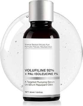 Volufiline 92% + Pal-Isoleucine 1% Facial Serum, Advanced Skin Plumping & Tightening Face Filler for Hollow Cheeks & Under Eyes Wrinkle Improvement 30ml (1.01Fl Oz) - Best Deal Finder
