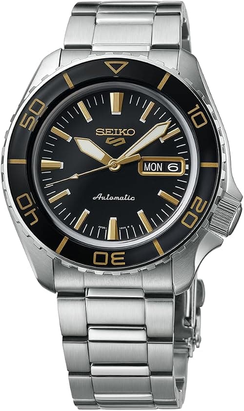 Seiko 5 Sports SSK GMT Black Dial Automatic Men's Watch SSK001K1 على Amazon.ae - متتبع الأسعار