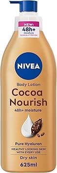 NIVEA Body Lotion for Dry Skin, Cocoa Butter with Pure Hyaluron, 48H Deep Moisture, 625ml on Amazon.ae - Price Tracker
