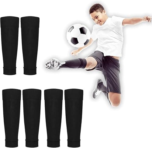BIGTHREE 3 Pairs Kid Football Sock Sleeves, Elastic Soccer Shin Guards Sleeves, Football Sports Shin Guards Socks, Suitable for Footballs, with a Little Protection for the Calf From Injury. on Amazon.ae - Price Tracker