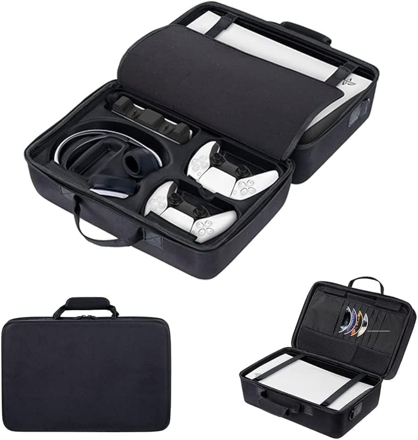 Wemart PS-5 Case with Hard Shell, Play-Station 5 Travel Case, Protective Travel Bag Holds Console, Controllers, Base and Accessories, Shockproof, Waterproof and Scratchproof on Amazon.ae - Price Tracker