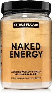 Naked Citrus Naked Energy - Citrus Flavored Clean Pre Workout Supplement for Men and Women, Vegan Friendly, No Added Sweeteners, Colors Or Flavors - 30 Servings on Amazon.ae - Price Tracker