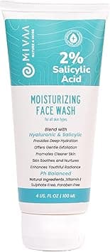 2% Salicylic Acid Face Wash for Acne & Dark Spots | Non-Drying Oil Control Gel Cleanser for Oily & Acne-Prone Skin | With Niacinamide & Hyaluronic Acid | 100ml on Amazon.ae - Price Tracker