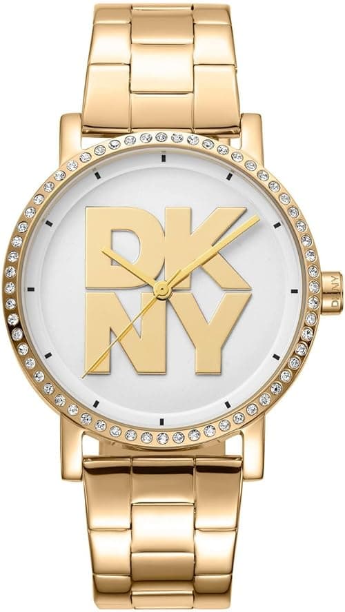 DKNY Soho Wrist Watch for Women, 36 mm Case Size, Gold on Amazon.ae - Price Tracker