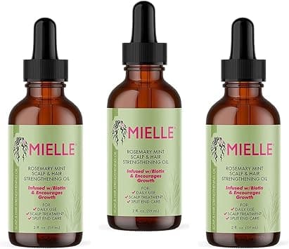 Mielle Organics Mielle/Rosemary Mint/Scalp and Hair Strengthening Oil/Healthy Hair Growth / 2 oz (59ml) / (Pack 3), 59 ml (Pack of 3), 2.0 ounces, 177.44 millilitre, 3 on Amazon.ae - Price Tracker