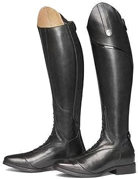 Autumn Tall Boots Equestrian - Western Style Long Boots Wear-resistant + Back Zipper Unisex/Slip Resistant Knee High/Mid Heel 3-5cm For Spring/Autumn, Black, 38 EU - Best Deal Finder