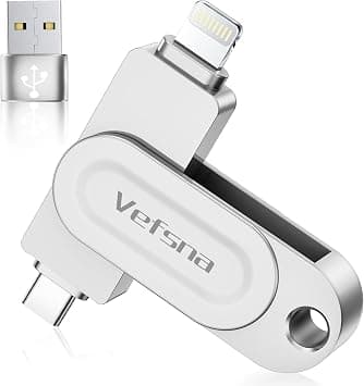 [No App] MFi 512GB iPhone USB Flash Drive for iPhone, USB Flash Drive USB-C Lightning External Compatible with Phone/iPad, Android and PC, USB 3.0 for Backup Photos, Videos and Mobile Data على Amazon.ae - متتبع الأسعار
