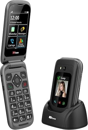 TTfone TT970 Whatsapp 4G Touchscreen Senior Big Button Flip Mobile Phone - With 8MP Camera and Hearing Aid Compatible - Easy and Simple to Use على Amazon.ae - متتبع الأسعار