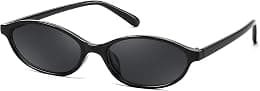 FEISEDY Retro Oval Cat Eye Sunglasses for Women 90s Narrow Lightweight Shades Y2k Trendy Sun Glasses B0257 - Best Deal Finder