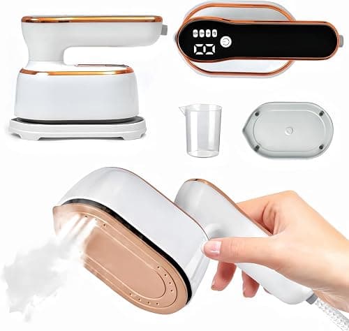 Portable Travel Steamer Iron for Clothes, 1000W Foldable Handheld Garments Steamer Iron, 4Mode with LCD Display, 9s Fast Heat-up, 180掳 Swivel Handle, Powerful Wrinkle Remover for Home, Dorm, Travel on Amazon.ae - Price Tracker