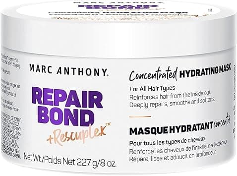 Marc Anthony Repairing Hair Mask, Repair Bond +Rescuplex - Repairs, Strengthens & Maintains Bonds within Hair - Eliminates Frizz, Flyaways & Reduce Breakage - Dry & Damaged Hair Professional Treatment on Amazon.ae - Price Tracker