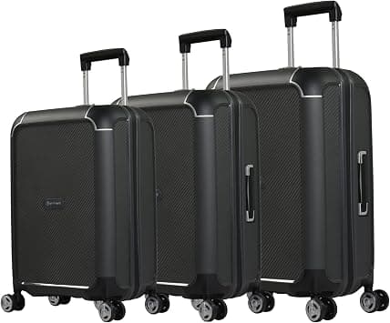 Eminent Hard Shell 3-Piece Suitcase Luggage Sets for Unisex – B0002 | Ultra Lightweight Polypropylene with 4 Double Inline Skate Wheels (Set of 3, Grey) على Amazon.ae - متتبع الأسعار