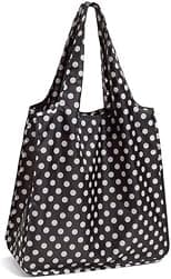 Kate Spade New York Resuable Shopping Tote, Black Dots, one size - Best Deal Finder
