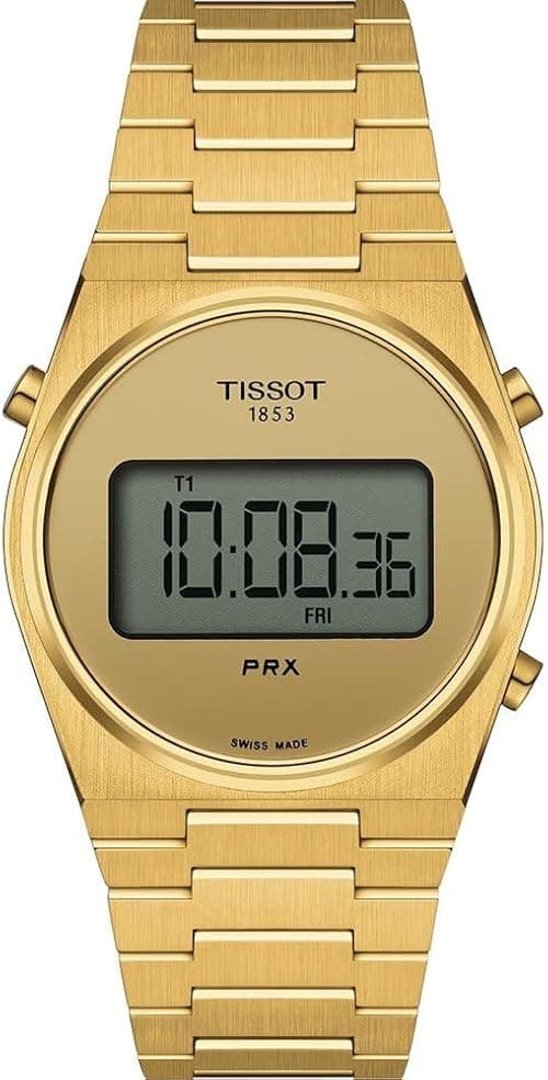 Tissot Men's Digital Swiss Quartz Watch with Stainless Steel Strap T1372633302000 on Amazon.ae - Price Tracker