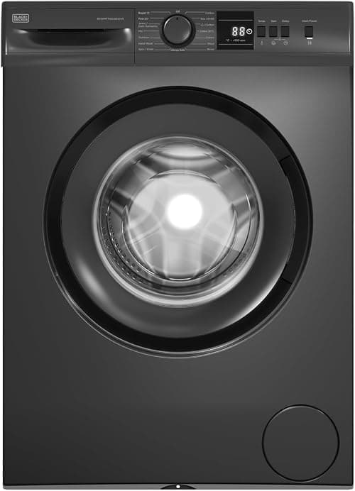 Black+Decker 7kg Front Load Washing Machine, 1000 RPM Spin, 15 Wash Programs, LED Display, Eco Logic, Dark Inox Model Number – BXWMF7100.001UVS MADE IN TURKEY على Amazon.ae - متتبع الأسعار