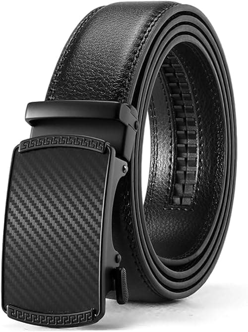 AMOSTBY Mens Belt Leather Slide Ratchet Belt for Gift Dress and Casual, 1 3/8" with Adjustable Automatic Buckle - Fit for Jeans, Suits and Every Occasion on Amazon.ae - Price Tracker