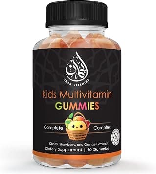Halal Kids Multivitamin Gummies | Vitamin C, D, Zinc, A, E, B6, B12, Biotin, Folate, Inositol | Strengthen Metabolism, Bones & Immunity | Vegetarian | Gluten Free | 90 Count on Amazon.ae - Price Tracker
