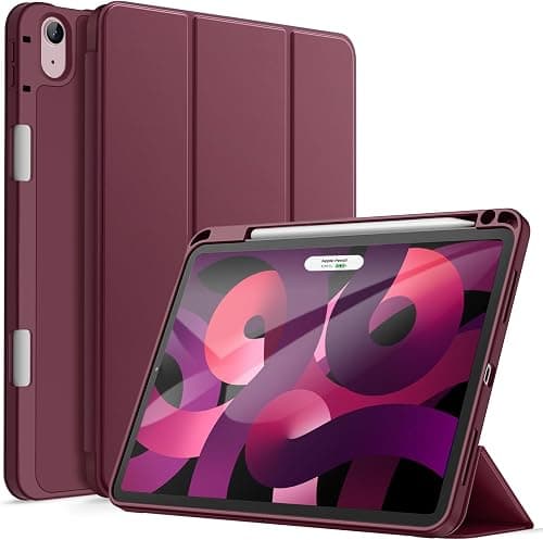 JETech Case for iPad Air 11" M4/M3/M2 & iPad Air 5/4 10.9", Wine | Cover for iPad Air 11" (2026-2024) & Air 5/4 10.9" (2022/2020), Soft TPU, Pencil Holder, Tri-Fold Stand, Auto Wake on Amazon.ae - Price Tracker