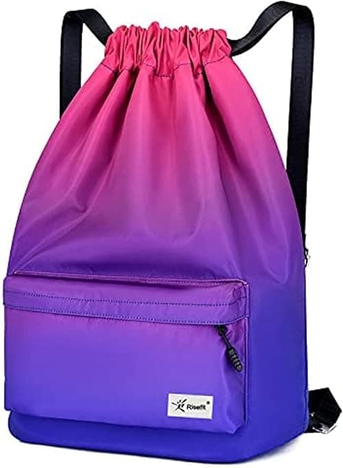 Waterproof Drawstring Gym Bags Printed Sports Sackpacks Backpacks Ideal for Shopping Swimming Yoga Travel Lightweight Storage Bags for Men Women Girls Students Versatile and Durable Design on Amazon.ae - Price Tracker