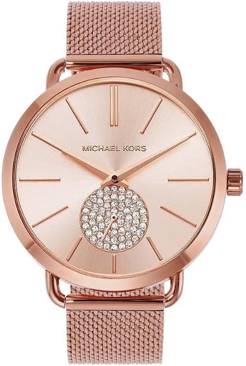 Michael Kors MK7402 - Everest Three-Hand Two-Tone Stainless Steel Watch on Amazon - Best Deal Finder
