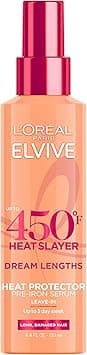 L’Oréal Paris Elvive Dream Lengths Heat Slayer Pre-Iron Spray Leave-In, 4.4 Ounce on Amazon.ae - Price Tracker