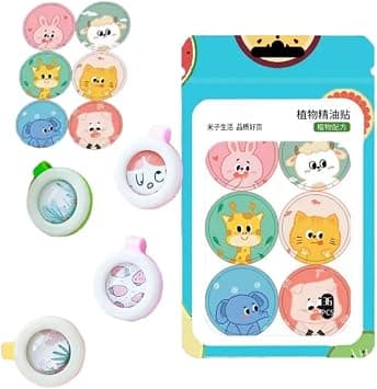 Mosquito Repellent Stickers Patches 108 Pcs with Reusable Mosquito Repellent Buckle 4pcs Natural Pure Essential Oil Anti-Mosquito Patches for Kid Adult Children（Sticker random） - Amazon.ae Price Tracker