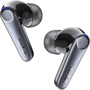 EarFun Air Pro 3 Bluetooth Earbuds, 43 dB, Hybrid Active Noise Cancellation, Wireless, HiFi Sound Qualcomm aptX, 6 CVC 8.0 Mics, 45 h Battery, App Control على Amazon.ae - متتبع الأسعار
