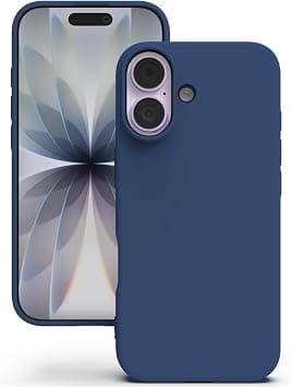 YATWIN Silicone Case for iPhone 17, Soft-Touch, Shockproof, DustProof, Antiskid Phone Cover for iPhone 17 - Dark Blue - Amazon.ae Price Tracker