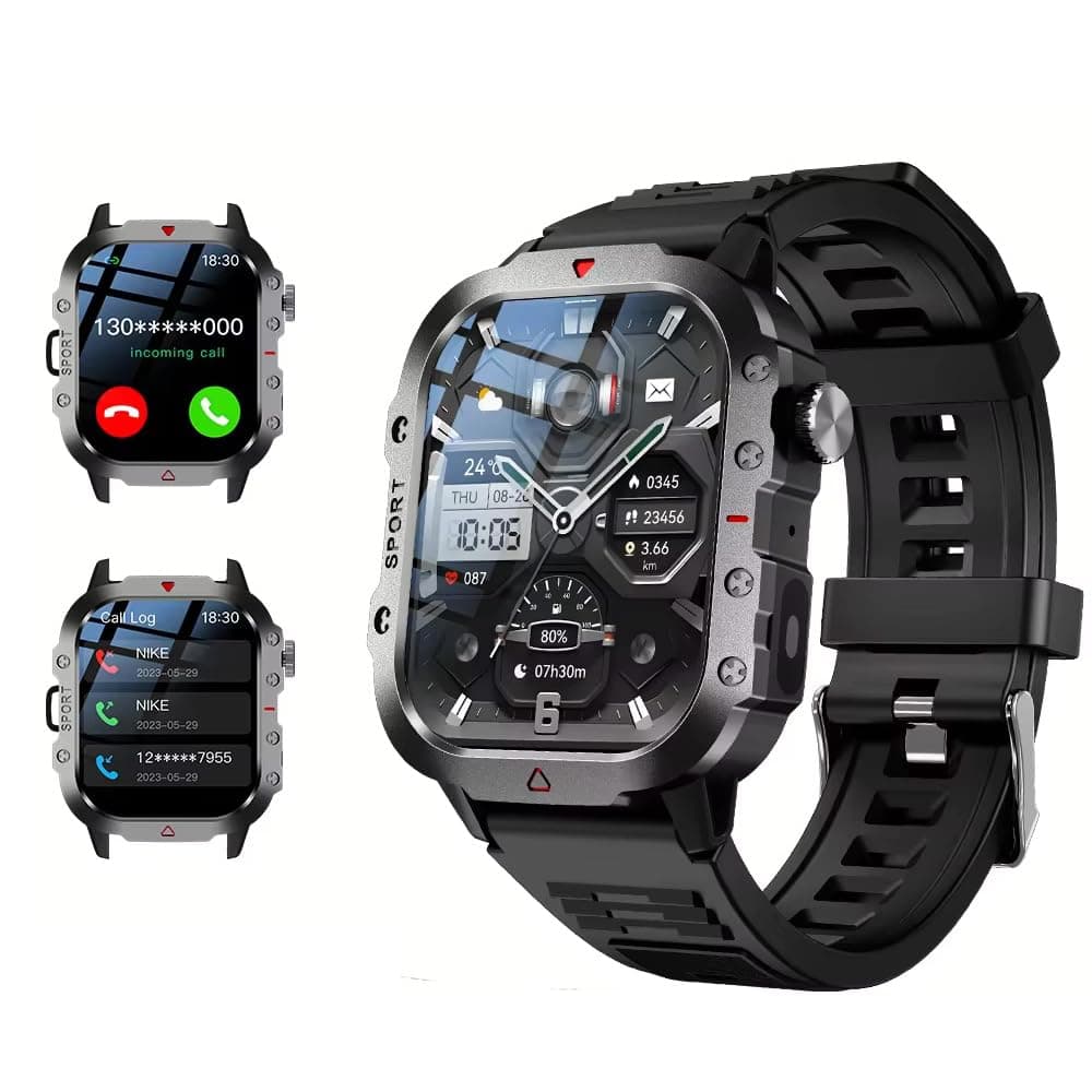 VANIR Smart Watch for Women and Men, 2.01" HD Touch Screen Smartwatch with Bluetooth Calling, Fitness Tracker with Pedometer, Message Reminder, IP68 Waterproof on Amazon.ae - Price Tracker