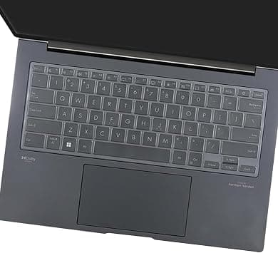 i-Tensodo Keyboard Cover Compatible with ASUS ZenBook 14X OLED UX3404 UX3405, ZenBook 14 Q425 Q415 Q410VA Q420 Q420VA, ZenBook Flip 14 OLED UP3404, ZenBook Pro UX6404 14 inch Laptop US Layout TPU Skin على Amazon.ae - متتبع الأسعار