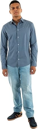 Tommy Jeans Mens Original Stretch Slim Fit Shirts on Amazon.ae - Price Tracker