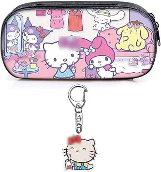 G-Ahora Anime Kitty Pencil Case Anime Stationery Large Capacity Pencil Bag School Supplies with Kitty Keychain (Kitty All) on Amazon.ae - Price Tracker