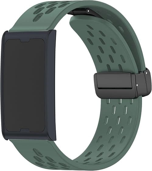 Blueshaweu Compatible with Helio Strap, Soft Silicone Breathable Double Magnetic Adjustable Strap Compatible with Amazfit Helio Strap Smart Band Fitness Tracker on Amazon.ae - Price Tracker