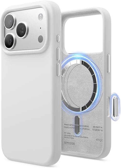 elago Magnetic Liquid Silicone for iPhone 18 Pro Case | iPhone 17 Pro Cover على Amazon.ae - متتبع الأسعار
