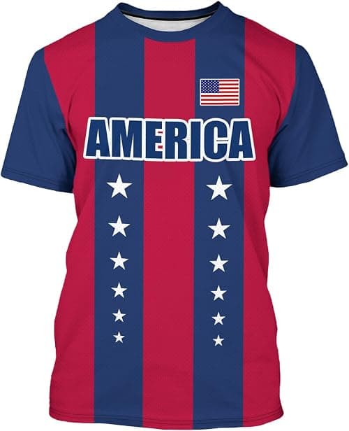 Soccer Jersey for Men Short Sleeve Training Shirt Breathable Sport Casual T Shirt for Soccer Fans على Amazon.ae - متتبع الأسعار