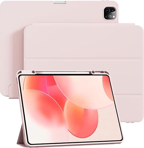 Case for iPad Pro 12.9 Inches 2022 2021 2020 with Pen Holder for Charging, Precise Fit Camera Protection Auto Wake/Sleep, Soft TPU Case for iPad Pro 12.9 6th/5th/4th Generation, Pink on Amazon.ae - Price Tracker
