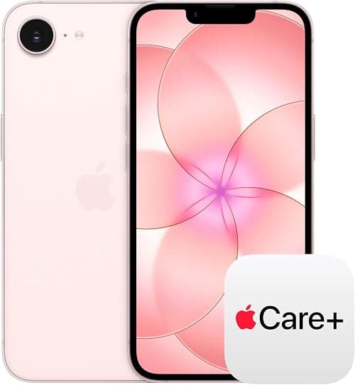 Apple iPhone 17e 256GB: 6.1-inch Super Retina XDR Display, A19 Chip, All-Day Battery Life, 48MP Fusion Camera; Soft Pink with AppleCare+ on Amazon.ae - Price Tracker