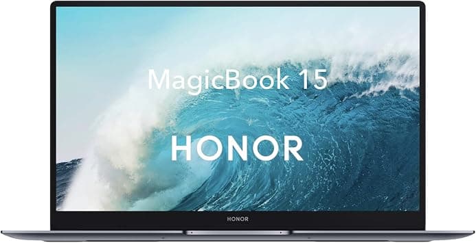 Honor MagicBook 15 Laptop AMD Ryzen 15.6 Inch with Eye Comfort FullView Display, 8GB RAM 512GB SSD, 1.54kg Slim Aluminum Body, Wi Fi 6, Windows 11 Home Space Grey, AMD R5 5500U على Amazon.ae - متتبع الأسعار