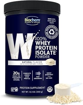 Biochem By Country Life - Whey Isolate Protein Powder Natural 12.3 Oz. 58325 على Amazon.ae - متتبع الأسعار