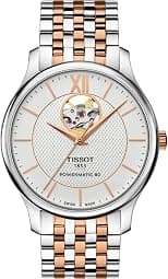 Tissot Tradition Silver Dial Two-Tone Men's Watch T063.907.22.038.01 - Best Deal Finder