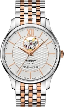 Tissot Tradition Silver Dial Two-Tone Men's Watch T063.907.22.038.01 - Best Deal Finder