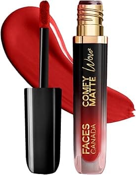 FACESCANADA Comfy Matte Wow Liquid Lipstick Ruby Rouge 03 3.8ml | One Swipe Application | Highly Pigmented | Comfortable Wear | Glides Smoothly | Long Lasting | Transferproof on Amazon.ae - Price Tracker