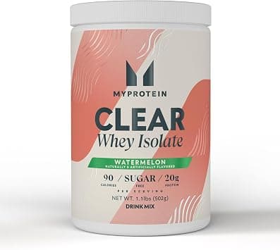Myprotein Clear Whey Isolate Protein Powder, 1.1 Lb (20 Servings) Watermelon, 20g Protein per Serving, Naturally Flavored Drink Mix, Daily Protein Intake for Superior Performance - Best Deal Finder