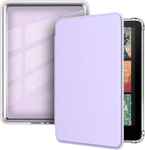 Vurtboly Acrylic Case for All-new 7" Kindle Paperwhite 12th Generation 2024&Kindle Colorsoft Signature Edition 2024, Ultra Clear Hard Transparent Cover Back Light Shell with Auto Wake/Sleep (Purple) on Amazon.ae - Price Tracker